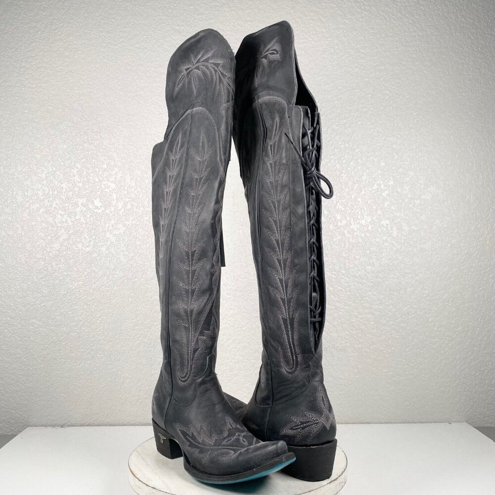 Stylish Gray Over the Knee Boots